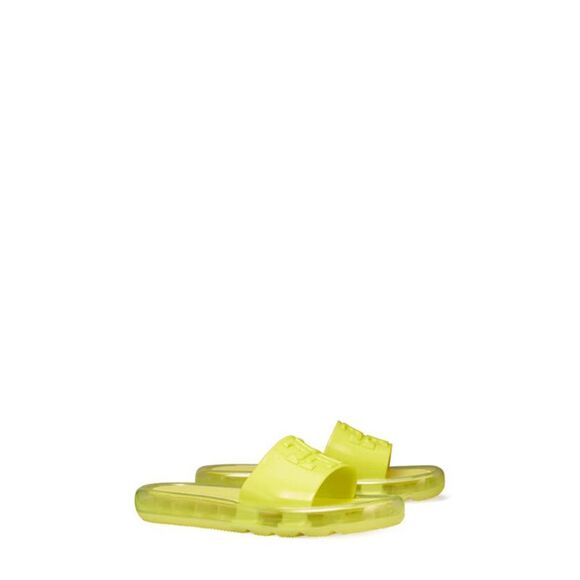 NWT TORY BURCH Womens Yellow Comfort Bubble Square Toe Slip On Jelly 9 M - Picture 1 of 4